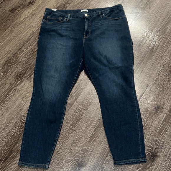 Good American -Good Legs Deep V Blue 609 - NWT - Picture 1 of 8